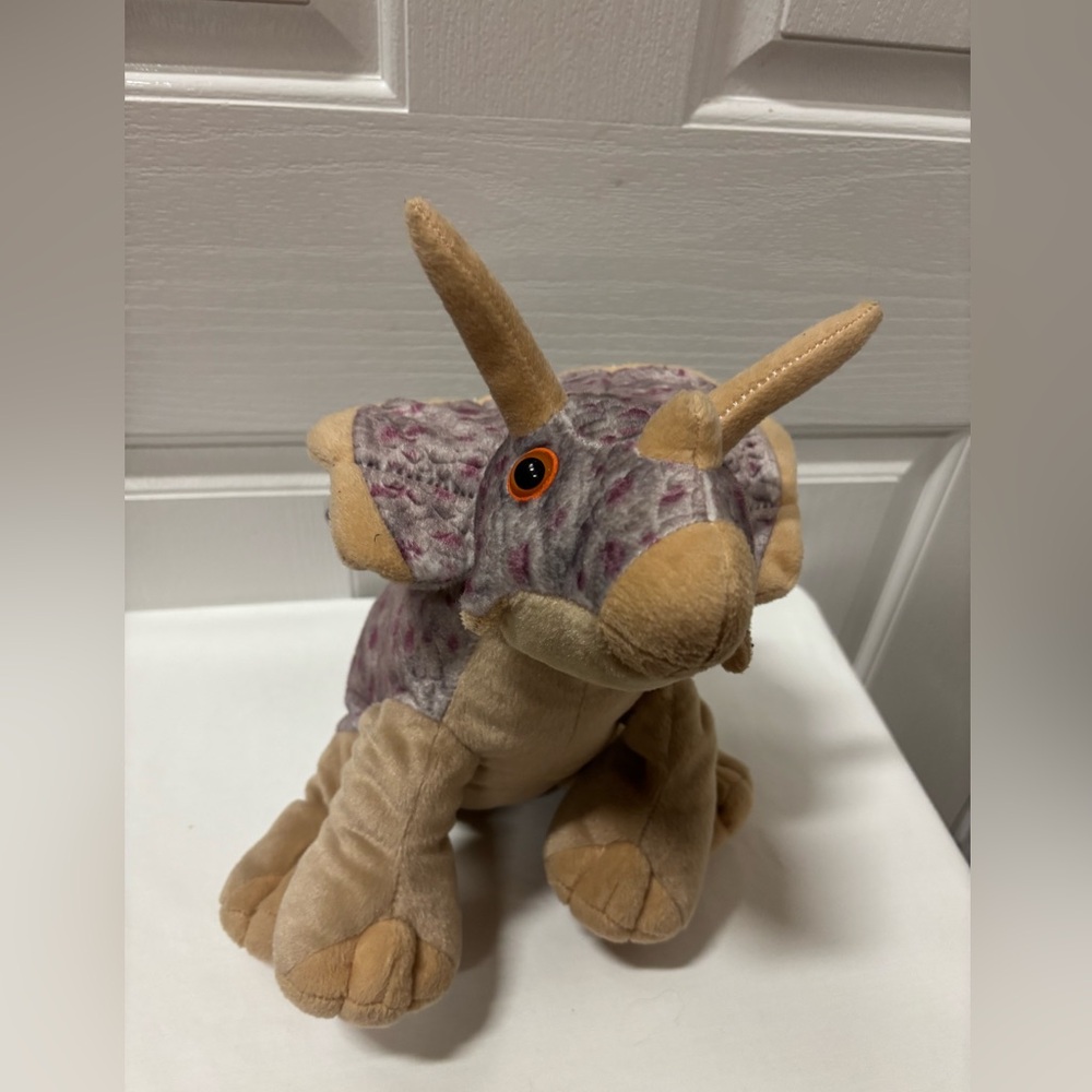 Wild Republic Plush Triceratops Dinosaur Toy 12”